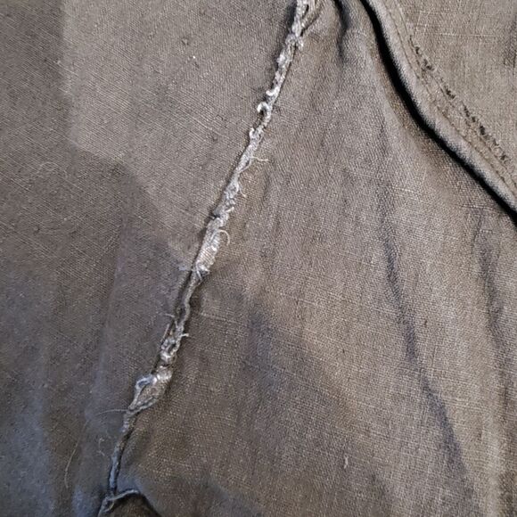 LIV linen jacket with velvet trim Y - Picture 6 of 10